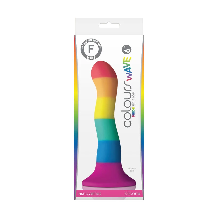 ORGULHO - BANDEIRA LGBT ONDA DILDO 17 CM